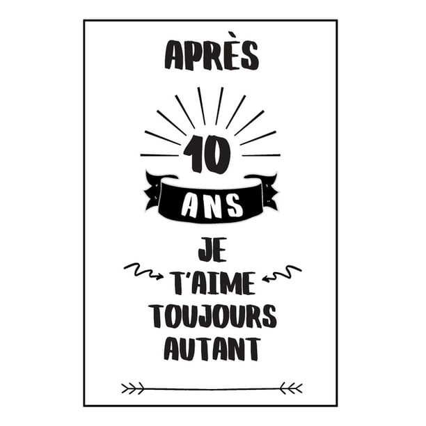 Anniversaire De Mariage Carnet De Notes Idee Cadeau 10 Ans De Mariage Pour Elle Pour Lui Original Et Pratique Noce D Etain Paperback Walmart Com