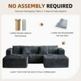 thumbnail image 5 of Garaneeds Modular Sectional Sofa for Living Room, 110" Boneless U-Shaped Couch, 5-Seat, Gray, 5 of 11