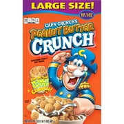Cap'n Crunch Breakfast Cereal, Peanut Butter Crunch Box, 17.1 oz
