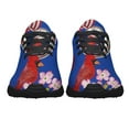 thumbnail image 5 of Virginia Stte Cardinal and Dogwood Flower Shoes Sneakers Black Size 7.5, 5 of 7
