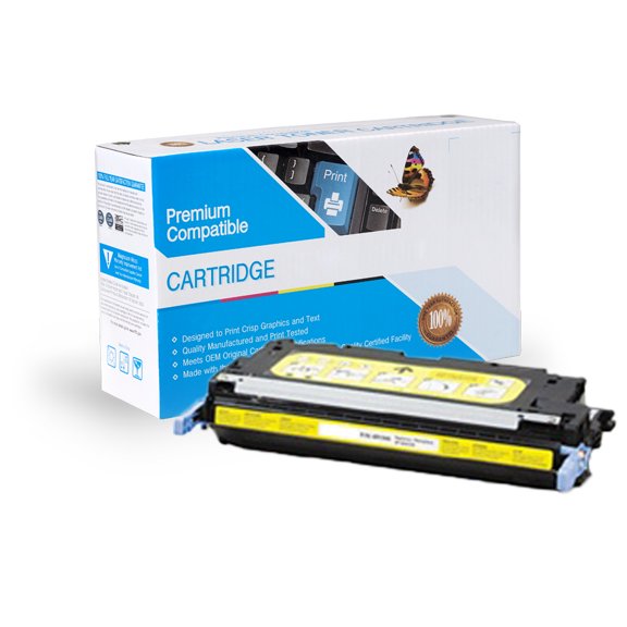 FantasTech Compatible with HP Q6472A Yellow Toner Cartridge, with Free Delivery