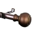 thumbnail image 4 of Domovina Teo 13/16" Single Curtain Rod-Color:Cocoa,Size:48-84", 4 of 4