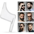 thumbnail image 4 of professional beard stencil,beard shapes for chin beard, sideburns, neck,styling tool（white）, 4 of 5