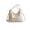 White, variant on MYUNNIL Polka Dot Tote Bag for Women, 9.8 x 10.7" Vintage Large Capacity Adjustable Shoulder Strap Crossbody Bag with Tassel Zipper Pocket, Soft Durable Portable Purse for shopping Daily Use, White