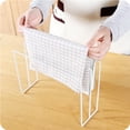 thumbnail image 2 of Dishcloth Rag Drying Rack, Hand Towel Washcloth Holder Stand Kitchen Countertop Desktop Metal Dish Cloth Hanger[white], 2 of 5