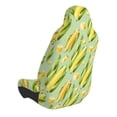 thumbnail image 2 of Wukai Fresh Sweet Corn Full Set Car Seat Covers with Soft Padding Universal Auto Front Seats Protector and Cushion Mat, 2 of 5