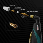 GZ GUOZHI 50Amp Plasma Cutter, Dual Voltage 110V/220V, 10MM Clean Cut, Air Cutter with Pre-Flow, Post-Gas, 2T/4T Modes
