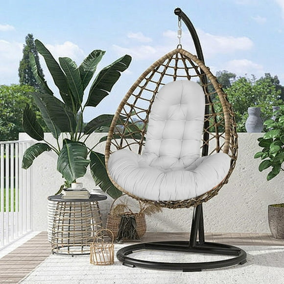 Coussin de Panier Coussin Épaissi et Agrandi Balançoires Coussin de Sofa Simple Coussin de Chaise Suspendue Domestique Coussin en Tissu Coussin de Chaise pour Berceaux Intérieur et Extérieur