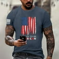 thumbnail image 2 of Yiaimeir Men's Patriotic T-Shirt With Distressed American Flag Print Proud to Be American Short Sleeve Tee Streetwear,Size M-3XL, 2 of 5