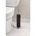 thumbnail image 2 of InterDesign Slim Bowl Brush and Canister set, Black/ Brushed, 2 of 4