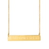 Personalized Horizontal Name Bar Necklace