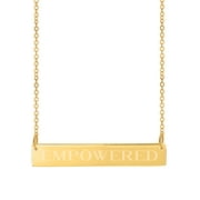 Personalized Horizontal Name Bar Necklace