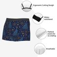 thumbnail image 3 of Sikiie Christmas Tree Print Men's Boxer Briefs, Elastic Waistband Boxer Briefs Leggings-X-Large, 3 of 5