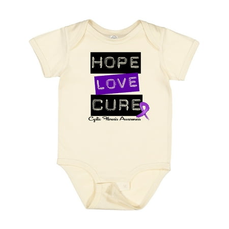 

Inktastic Cystic Fibrosis Hope Love Cure Gift Baby Boy or Baby Girl Bodysuit