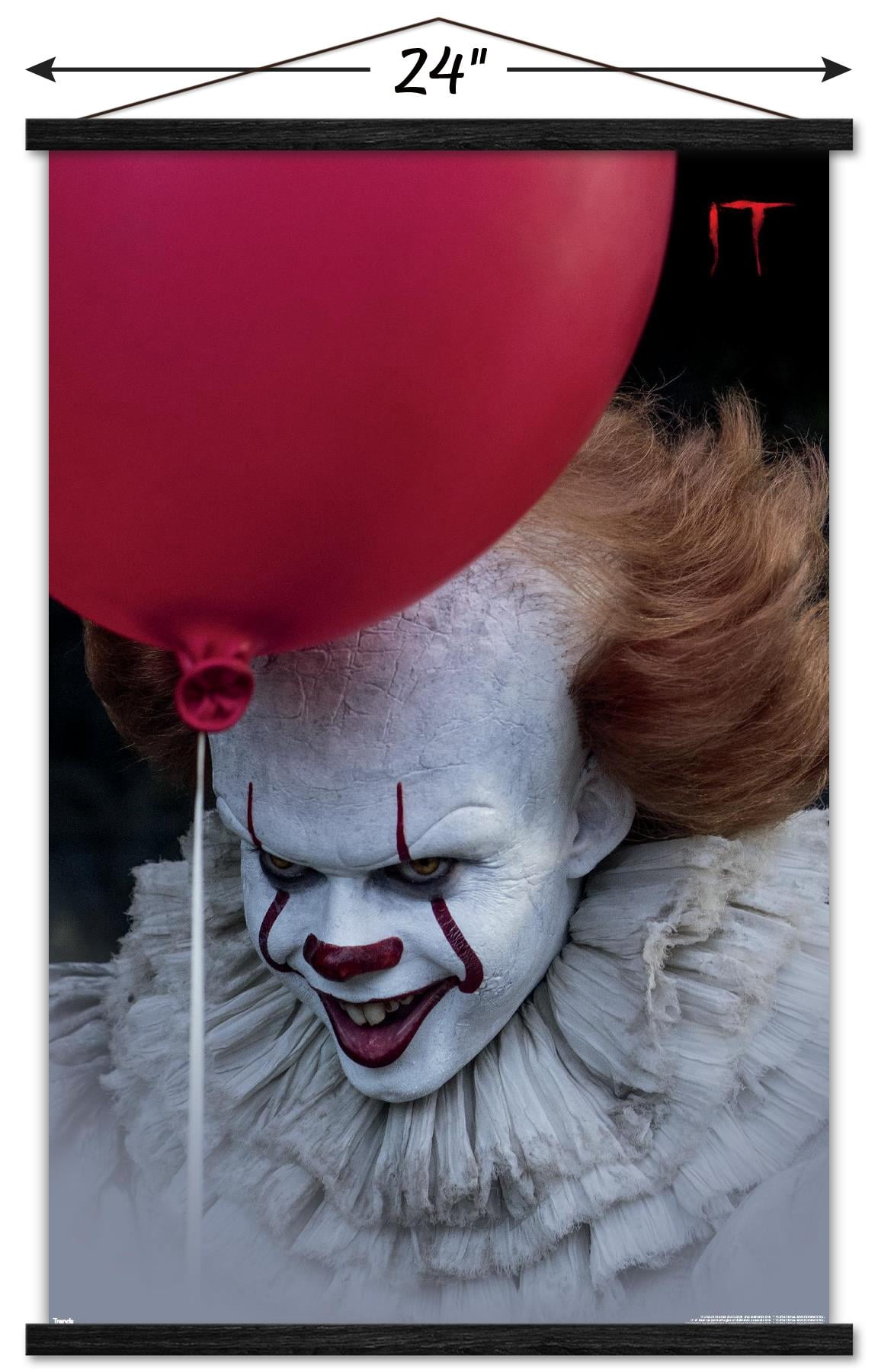 IT - Balloon Wall Poster with Magnetic Frame, 22.375" x 34"