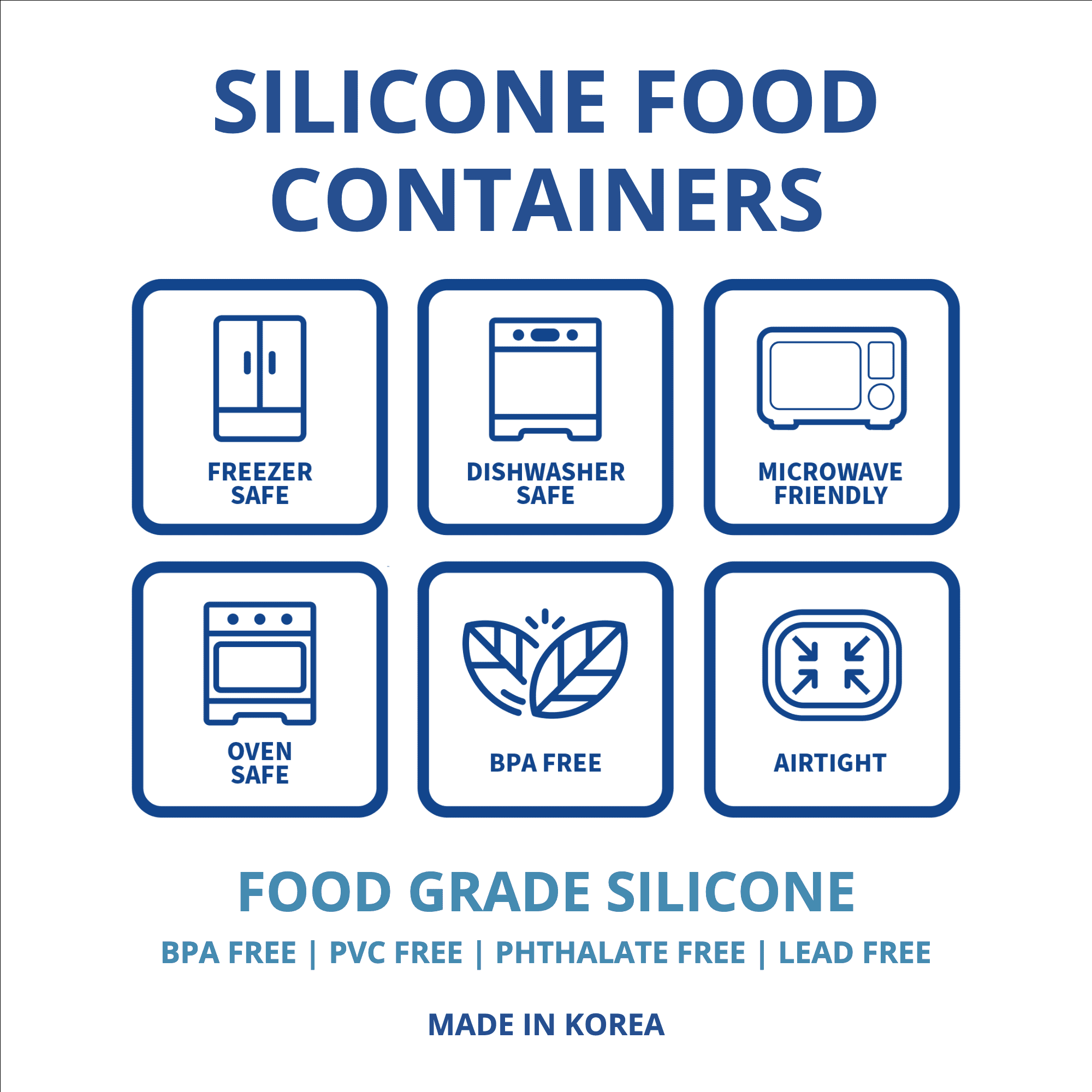 BLUE GINKGO Nesting Silicone Containers, Airtight Food Storage | Set of 3 (6.7oz, 10oz, 20oz) Pink