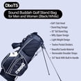 thumbnail image 6 of Dbot5 Sound Buddah New Golf Stand Bag Club for Men & Women - Lightweight Design with 8 Pockets (B/W), 6 of 6