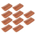 thumbnail image 3 of 10 piezas Peine de madera para barba y cabello Previene la estática Previene la estática Peine de dientes anchos Alivia el estrés Peine para bigote, 3 of 10