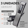 thumbnail image 6 of Travel Inspira Digital Luggage Scales with Overweight Alert LCD Display 110LB / 50KG (Stainless Steel, Black), 6 of 9