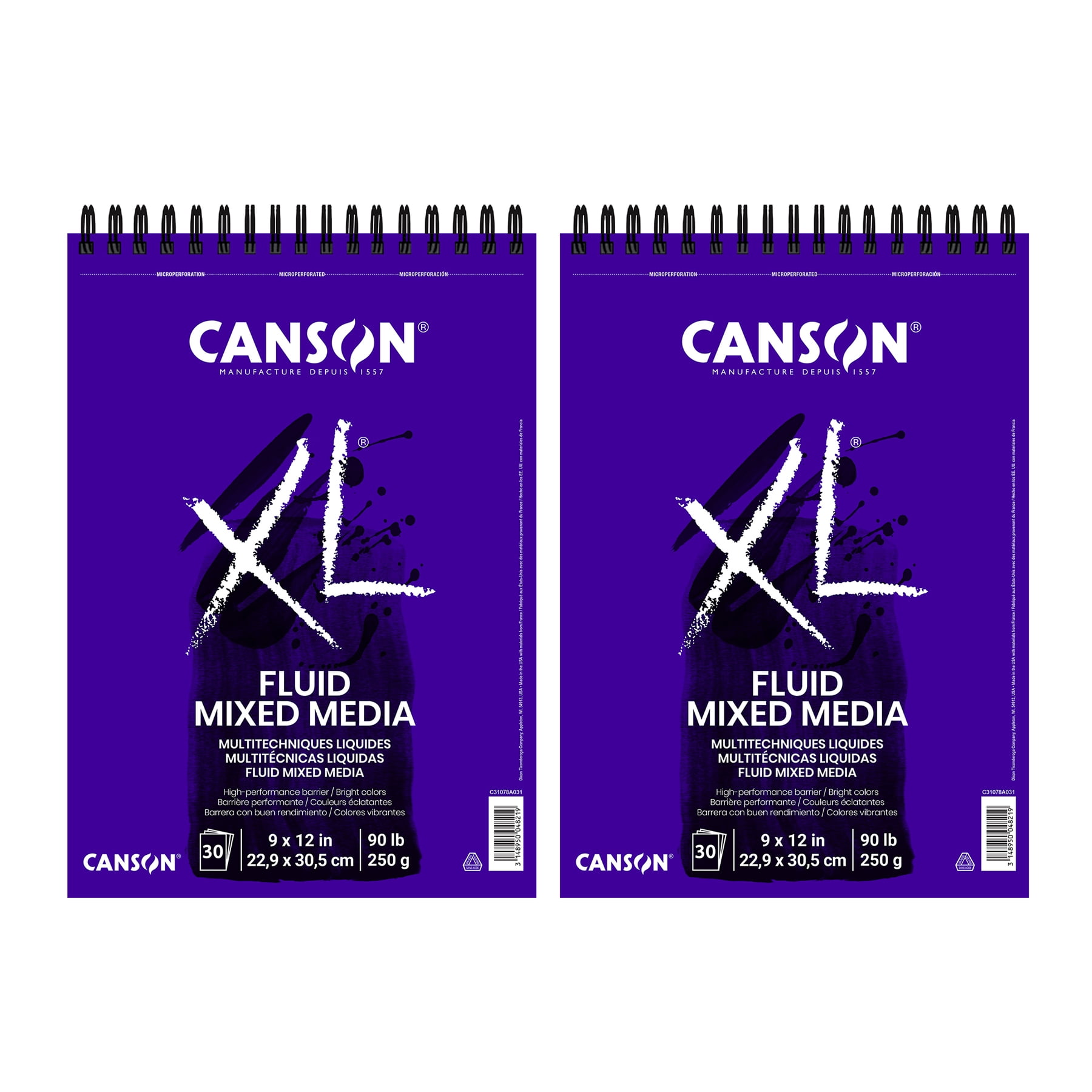 Canson XL Series Mixed Media Sheet Bulk Pack, 100 Sheet, 12x18