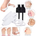 thumbnail image 4 of Kit Corrector de Juanetes Sunnimix para Hallux Valgus Alivio Antideslizante Negro L, 4 of 8