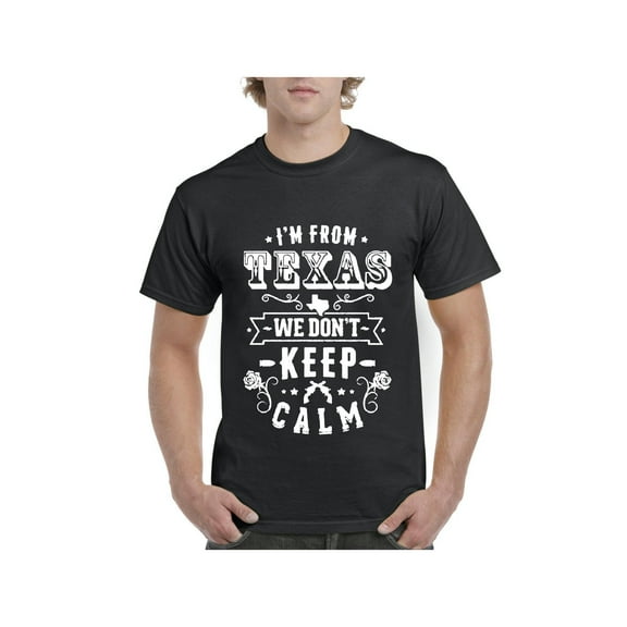 Men's T-Shirt Short Sleeve - I am From Texas TX Texas