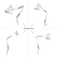 thumbnail image 5 of Globe Electric 31.5" Glossy White Swing Arm Clamp-on Desk Lamp, 5 of 7