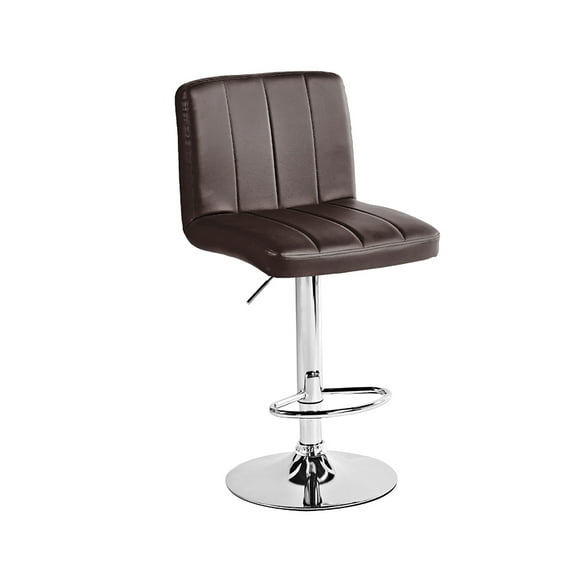 SET DE 2 BANCOS PARA BARRA HOMEASY con respaldo cuadrado COLOR café