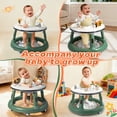thumbnail image 4 of WonderStone 3 in 1 Baby Walker, Push Walker with 360° Swivel Seat, Music & Light Toys, Baby Bouncer, Baby Activity Center for Boy Girl 6-18 Months (Green), 4 of 10