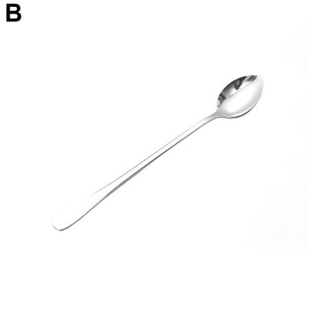 

Steel Coffee Spoon Long Handle Ice Cream Dessert Tea Z8Y8 Spoon 1 x P0I3