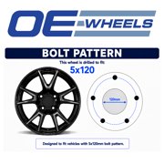 Single(1) OE Wheels CV11 20x9 Gloss Black Rim 5x120 35ET