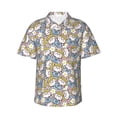 thumbnail image 2 of Goofa Cute Rabbit Hawaiian Shirt for Men, Unisex Summer Beach Casual Short Sleeve Button Down Shirts,Aloha Tropical Floral print shirt-Small, 2 of 9