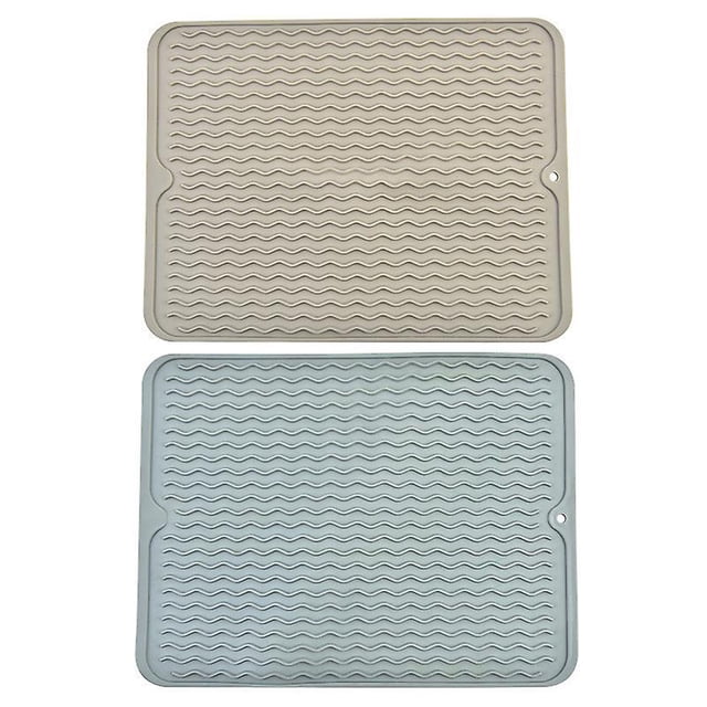 Salvamanteles grande de silicona oso de fresa 30x40cm 2 tapetes para secar platos