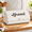 White-Regular, variant on Farmhouse Black Bread Box; Retro Vintstyle Enamel Countertop Bin