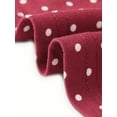 thumbnail image 5 of Polka Dots Dress for Women Tie Shoulder Sleeveless A-Line Elegant Maxi Dresses XS Dark Red, 5 of 6