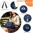 thumbnail image 6 of Sunyuer Y2k Purse Women Large Capacity Hobo PU Leather Satchel Handbag Multi-pocket Goth Trendy Punk Clutch Tote Bag, 6 of 8