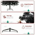 thumbnail image 4 of iRerts 7.5ft Artificial Christmas Tree, Black Christmas Tree with 2500 Branch Tips and Metal Stand, Hinged Holiday Xmas Tree for Home Party Decoration, 4 of 7