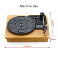 thumbnail image 4 of Retro Phonograph Gramophone Vinyl Record Player Turntable Player 2.0 Stereo Audio Output 33/45/78 RPM Small Mini Tablet Player ,Accurate Channel Search, 4 of 7