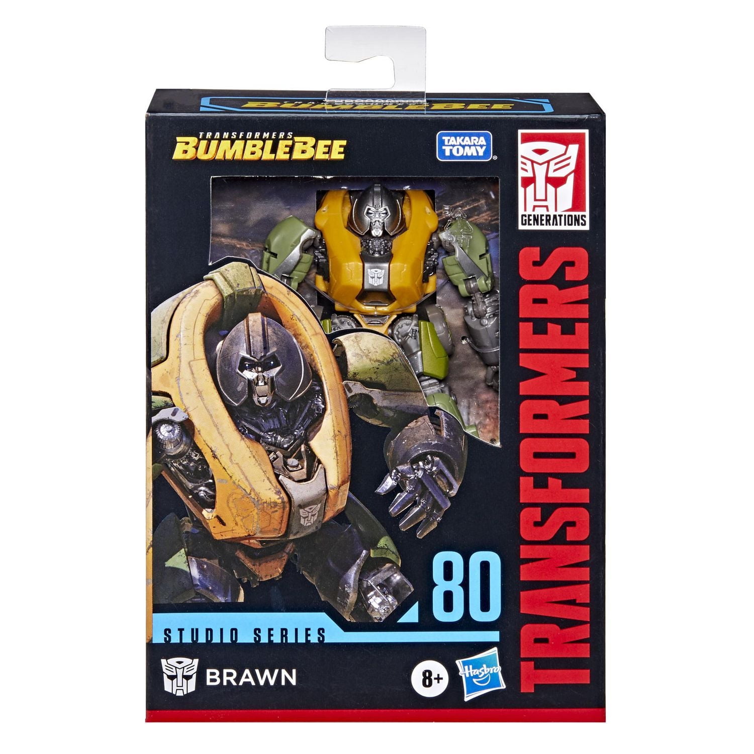 Transformers Toys Studio Series 80 Deluxe Class Transformers: Bumblebee Brawn Action Figure - Ages 8 and Up, 4.5-inch