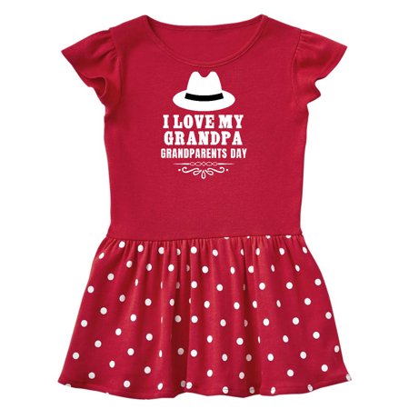 

Inktastic Grandparents Day I Love My Grandpa Gift Toddler Girl Dress