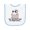 White and Light Blue, variant on Inktastic Bookworm Never Have Too Many Books Baby Terry Cloth Bib