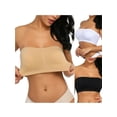 thumbnail image 5 of Women Plain Strapless Boob Tube Bandeau Vest Crop Top Stretch Bralet Bra, 5 of 5