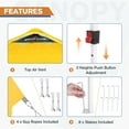 thumbnail image 6 of EAGLE PEAK 10 x 10 Pop up Canopy Tent, Instant Outdoor Folding Shelter,Yellow, 6 of 8