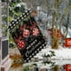 AVOIN colorlife Buffle à Carreaux Chèque Joyeux Noël Drapeau de Jardin 12 X 18 Pouces Vertical Double Face, Houx Ornement – image 4 sur 5