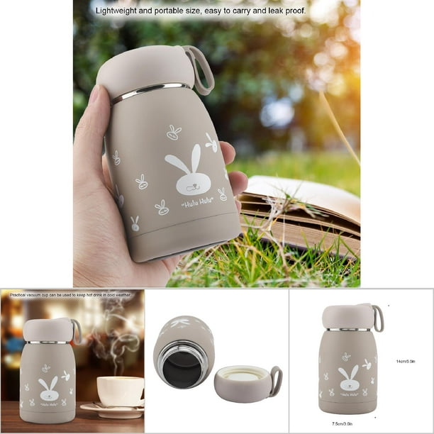 Taza De Vacío Con Diseño De Conejo De Acero Inoxidable, Taza Termo, Botella De Agua Para Viajes, Oficina, Escuela, Picnic