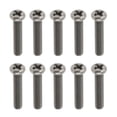 thumbnail image 2 of 10 Pcs M3, Vis de Machine en Titane Grade 1 1/4 Pouce Phillips Drive M3 x 20mm, 2 of 8