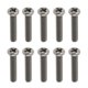 thumbnail image 2 of 10 Unids, M3, 1/4 Pulgadas, Tornillos de Grado 1 GR1 Tornillos de , Impulsión , 0.7 M3 x 20 mm shamjiam Tornillos de máquina de titanio M4, 2 of 8