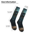 thumbnail image 4 of Haiem Magical Library Butterfly Night Socks, Funny Novelty Crazy Design Cotton Socks Sports Socks Knee High Socks For Men, Women,1Pairs - Gift For Working Friends, 4 of 8