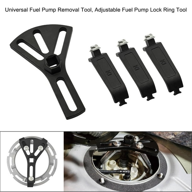  Fuel Pump Lock Ring Removal And Reinstall Tool Adjustable  Fuel Lid Tank Cover Collar Ring Spanner 5.2-7.6