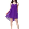 thumbnail image 2 of Naittoop Women's Sexy Chiffon Cami Nightgown Backless Sleeveless Spaghetti Strap Flowy Mini Dress Casual Lightweight Sleepwear, 2 of 3